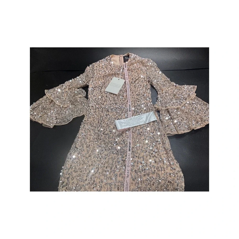 Mac Duggal sequined midi